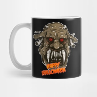 Happy Halloween Monster Face Mug